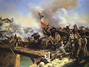 Horace Vernet Napoleon Bonaparte leading his troops over the bridge of Arcole painting